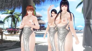 Momiji Nyotengu Kasumi Soiree Dore Dress Nude Mod Fanservice Appreciation