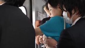 Erect Chibi Encounters Married Woman's Nipples on Train - Sina Kaji Story