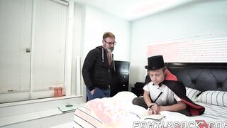 Stepdad enjoys forbidden raw ass impaling with his stepson