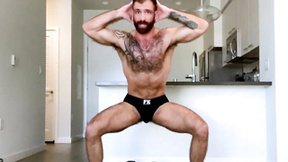 Gay star Jake Nicola exercises for our pleasure