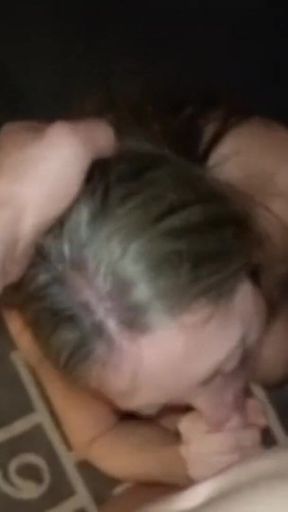 Blonde Spanish Woman with Blue Eyes Loves to Kneel, Eat a Good Cock and Have Them Cum on Her Face