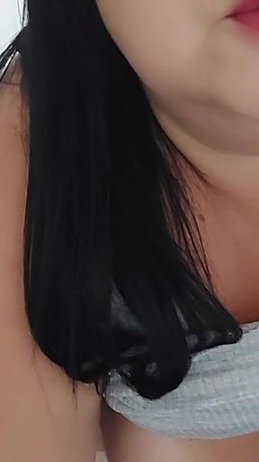 I Masturbated with a Pillow and Finished by Punching My Cock in the Pussy