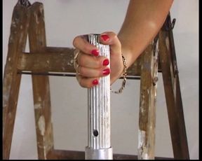 Sexy blonde German MILF rides dick until a warm cumshot