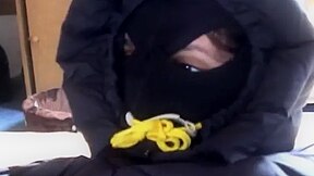 Gagged In A Helmet
