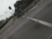 Man exposes himself. Walking down the streets of Detroit Michigan.