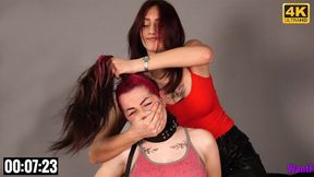 Slave Girl Hand Smothered - 4K MP4