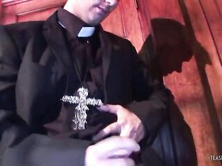 While the pair lays in couch, a mother i'd like to fuck sneaks in and casts a spell on the 2. They instantly get horny and start giving a kiss. After making out, this guy takes his upright wiener out for the real pounding.