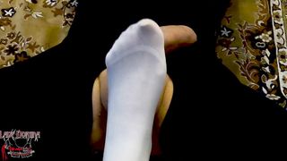 White Nylon Feet Worship Hispanic Girlfriend