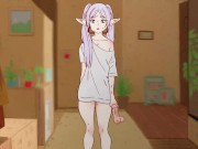 Frieren got trapped in sticky cum and was fucked in the ass! Stark,Fern Hentai, Cartoon, Parody !