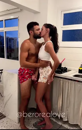 Blindfolded wife gets a hot surprise.