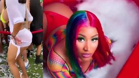 Nicki Minaj's phat ass takes a big black cock