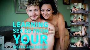 Learning Sex Ed From You stepSister And Her BF
