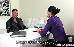Female agent drilled during casting audition