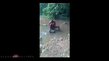 African hoe bathing in the river and getting fuck by strangers- Part