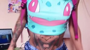 Join my new channel violetta pigtails official and lets have a delicious time - our secret! gorgeous trans skinny girl with a plug in her anus