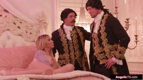 Shemale princess gets analed by servants