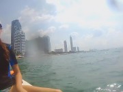 Dangerous PEE on SUP Board far from shore