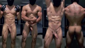 Steamy Sport Stud Wank Off his Meaty Ample Penis!