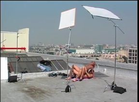 Sexy blonde pussy fucking big cock sucking on the beach