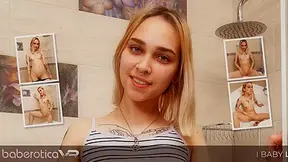 Skinny Legal-age Darling Cums In The Bathtub - BaberoticaVR