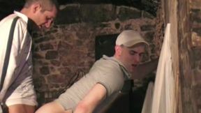 Straight guy fucked by scally boy in discrete basement
