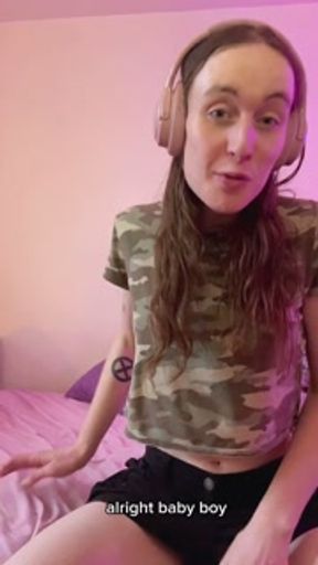 GOOD BOY AFFIRMATIONS! Angelic stoner Dommy Mommy ASMR/JOI + Smoking Weed | amateur mtf jerk off | All natural Trans Beauty French Canadian Tgirl