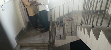 Student girl got her with her class teacher