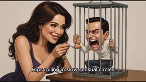 Roberta feeds Shrunken Jose from her mouth