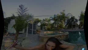 Cheating Pool Wife Sadie Holmes gets her pussy pounded