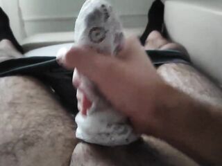 Cum in girlfriend's cute white socks