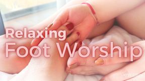 Relaxing foot worship