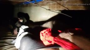 Under her room during a sleepover