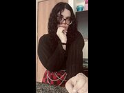Chubby teasing and dancing