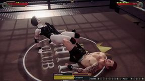 Luna DarkMoon VS Jerle (Naked Fighter 3D)