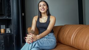 ”Small boobs big butt Amateur 18yo Colombian sexy POV cowgirl fake casting!”