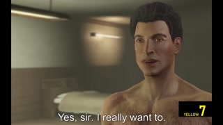 My friend wasn't at home. But his bulky dad was!