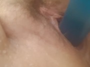 MILF has fun in the shower