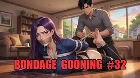 Bondage Gooning #32: Leather Mistress Rope Goon State