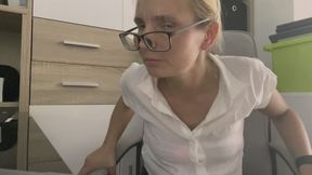 Fantasy: Living Your Fetish with My Nylon Feet as Your Naughty Secretary