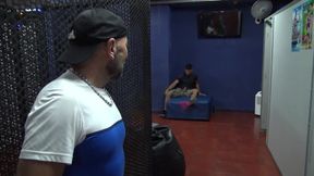 Yago fucked in josktrap by Stepdaddy