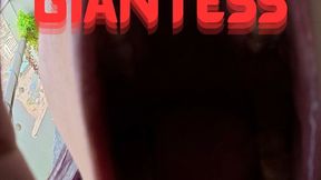 Giantess crushed police and swallowed camera man