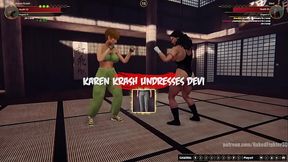 Karen Krash VS Devi (Naked Fighter 3D)