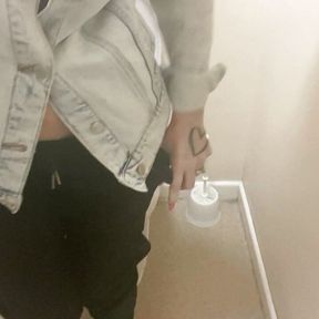 Classy Filth pissing in public toilets