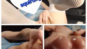 horny MILF squirting