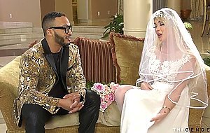 Gorgeous trans bride cheating with her ex lover BBC