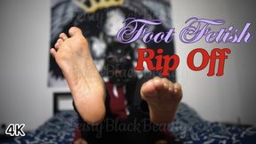 Sexy Ebony Foot Tease - Foot Fetish Rip Off 4K