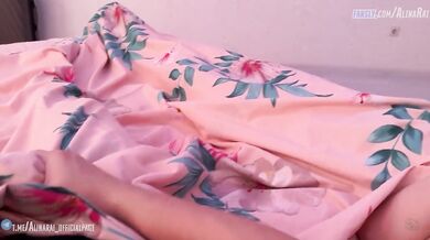 Stepson during a family trip to relatives fucks his stepmother in a hotel and cums in her mouth