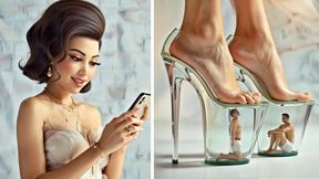 Inside Giantess Platform Shoes - Ignored