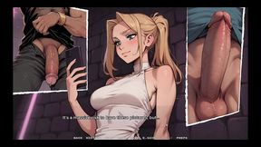 my new girlfriend [ taboo hentai game ] ep.63 two step sisters taking care of a huge bbc in the club toilet !