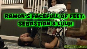 Ramon's Facefull of Feet: Sebastian & Lulu!
